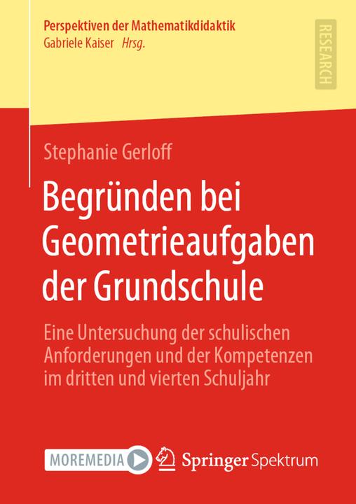 Actual product image Begründen bei Geometrieaufgaben der Grundschule (German, Stephanie Gerloff, 2021)