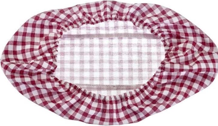 Actual product image Westmark Cover for basket, oval large, plaid