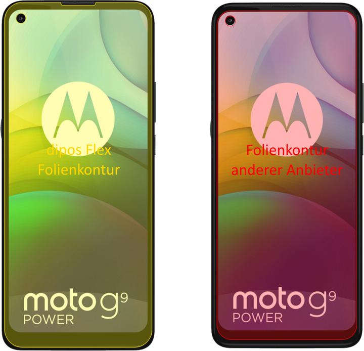 Produktbild Dipos Displayschutzfolie Full-Cover 3D (Motorola Moto G9 Power)