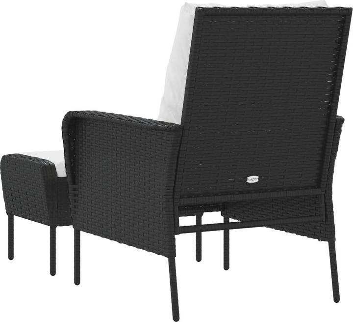 Produktbild vidaXL Gartenstuhl mit Fusshocker