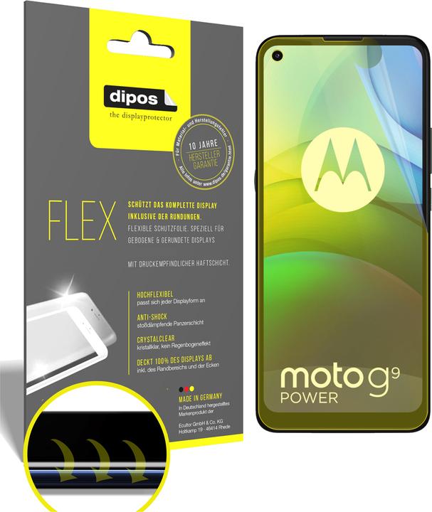 Produktbild Dipos Displayschutzfolie Full-Cover 3D (Motorola Moto G9 Power)