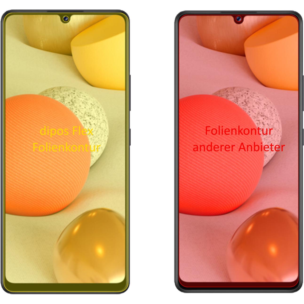Thumbnail - Dipos Displayschutzfolie Full-Cover 3D (3 Stück, Samsung Galaxy A42 5G), Smartphone Schutzfolie, Transparent