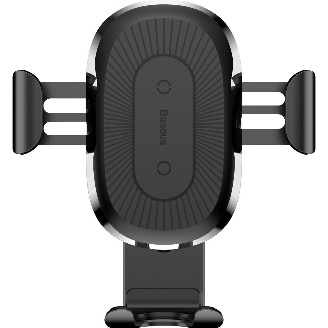 Baseus Caricatore rapido Qi 2 in 1, Supporto per smartphone, Nero