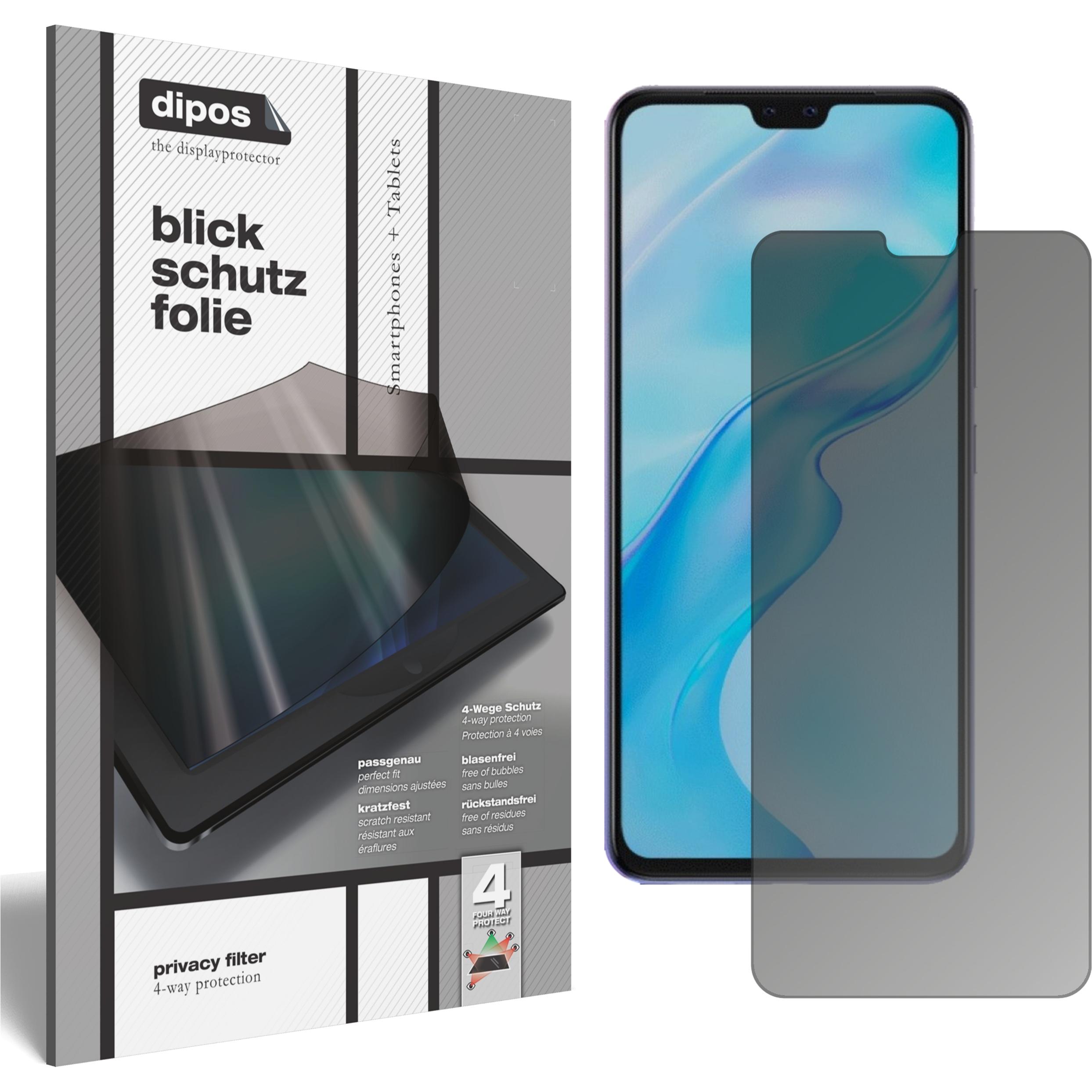 Thumbnail - Dipos Blickschutzfolie 4-Way Privacy (1 Stück, Vivo V20 Pro), Smartphone Schutzfolie, Transparent