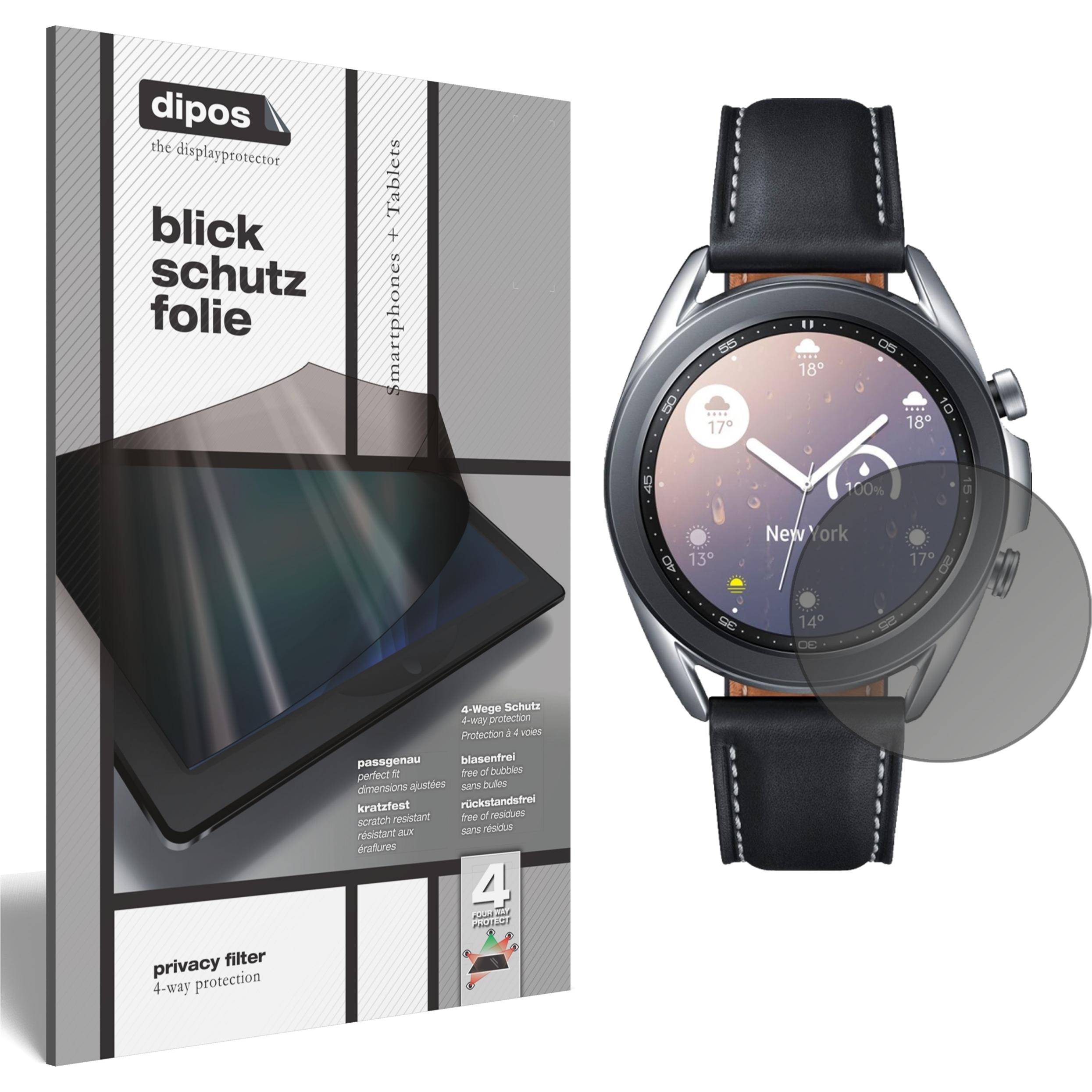 Dipos Blickschutzfolie 4-Way Privacy, Smartwatch Schutzfolie, Transparent