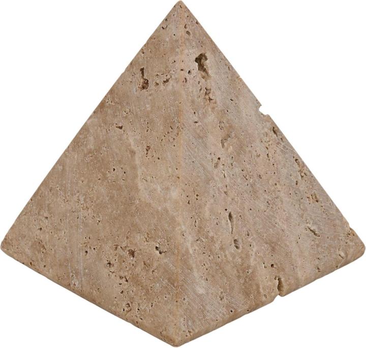Actual product image Hestia Travertine Pyramid Ornament