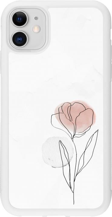 Actual product image PhoneLook Cover Silicone white Spring 23 minimalist flower (Apple iPhone 11)