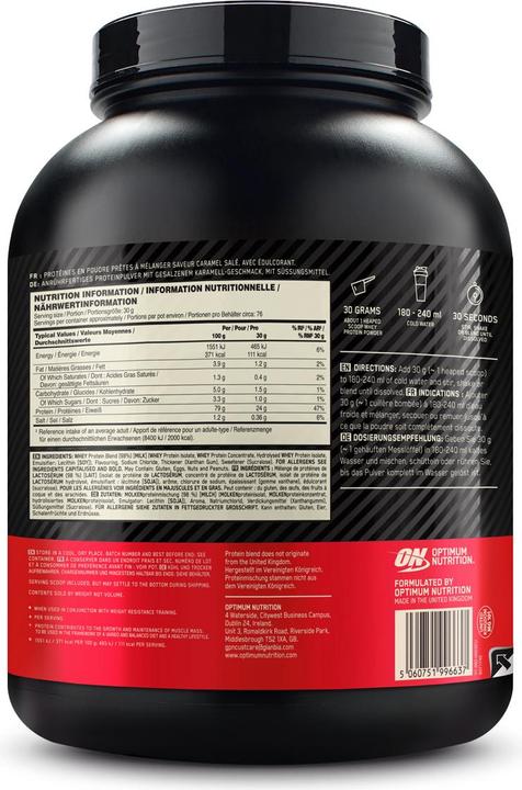 Produktbild Optimum Nutrition Gold Standard (Salted Caramel, 1 Stk., 2300 g)
