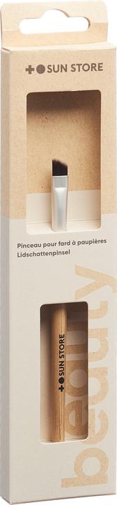 Sun Store Beauty Bamboo Lidschattenpinsel schräg flach 100% vegan