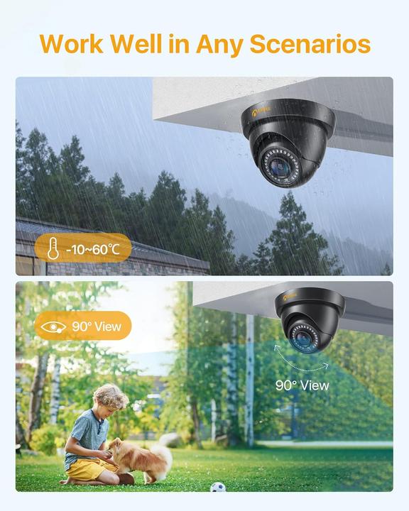 Actual product image Anlapus 1080P HD Überwachungskamera-Set