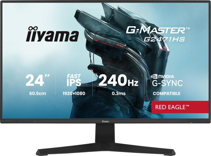 iiyama 60.5cm (24") G2471HS-B1 16:9 2xHDMI+DP IPS black (1920 x 1080 Pixel, 23.80")