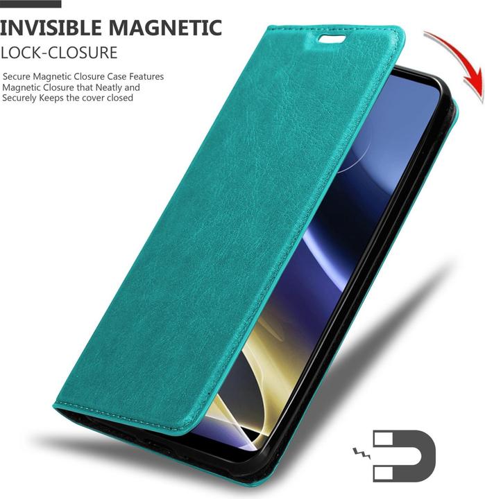 Actual product image Cadorabo Book Invis. Magnet sleeve (Motorola Moto G51 5G)