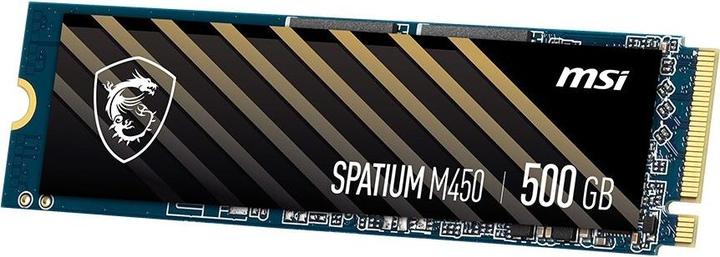 Actual product image MSI SSD SPATIUM M450 PCIE 4.0 NVME M.2 500GB V (500 GB, M.2 2280)