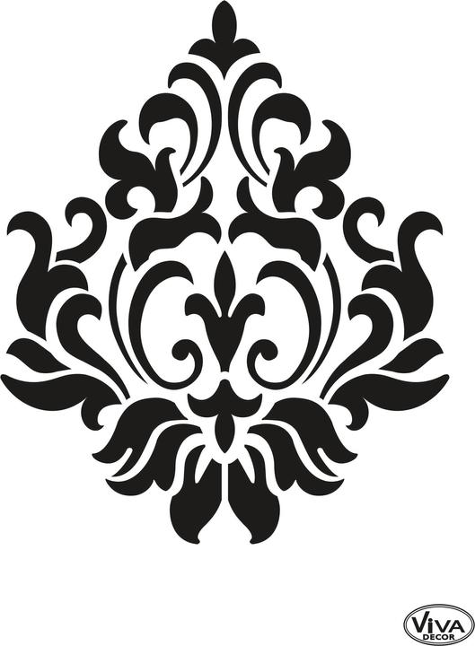 Actual product image Viva Decor Ornament" stencil