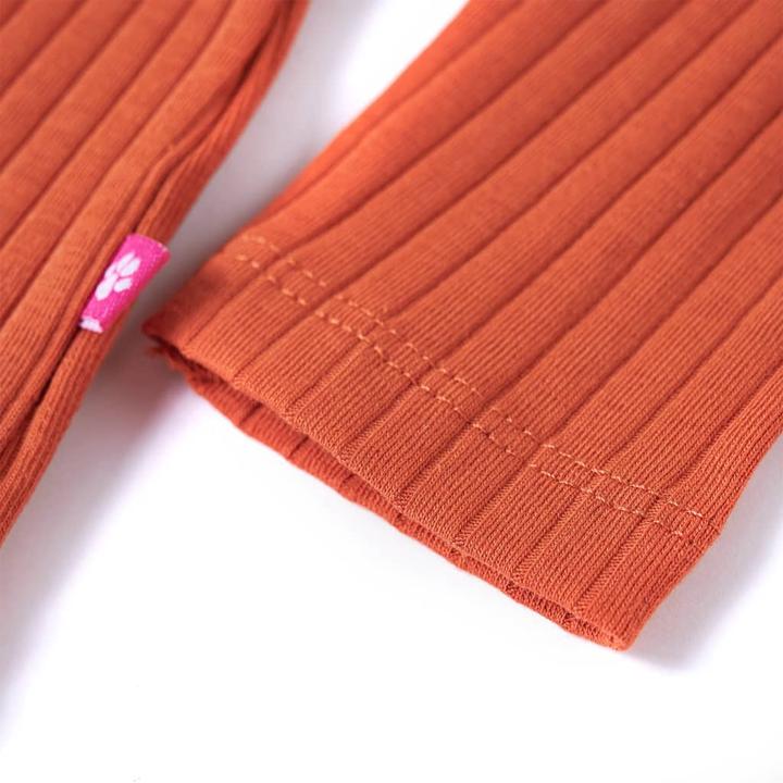 Produktbild vidaXL Kinder-Langarmshirt Dunkelorange 92,Material: 95