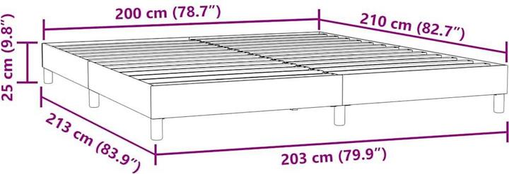 Produktbild vidaXL Bettgestell (200 x 210 cm)