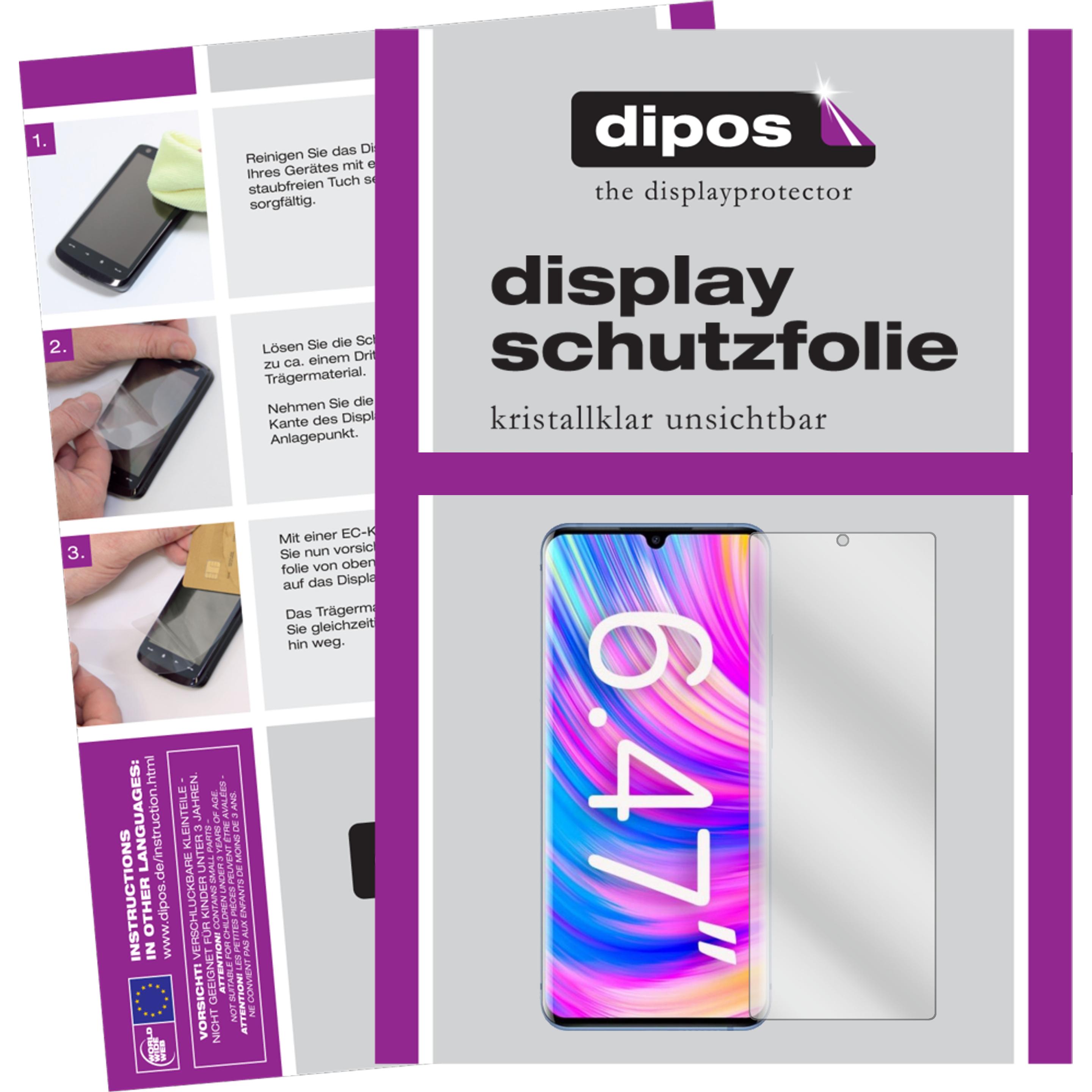 Dipos Displayschutzfolie Crystalclear (2 Stück, ZTE Blade 20 Pro 5G), Smartphone Schutzfolie, Transparent