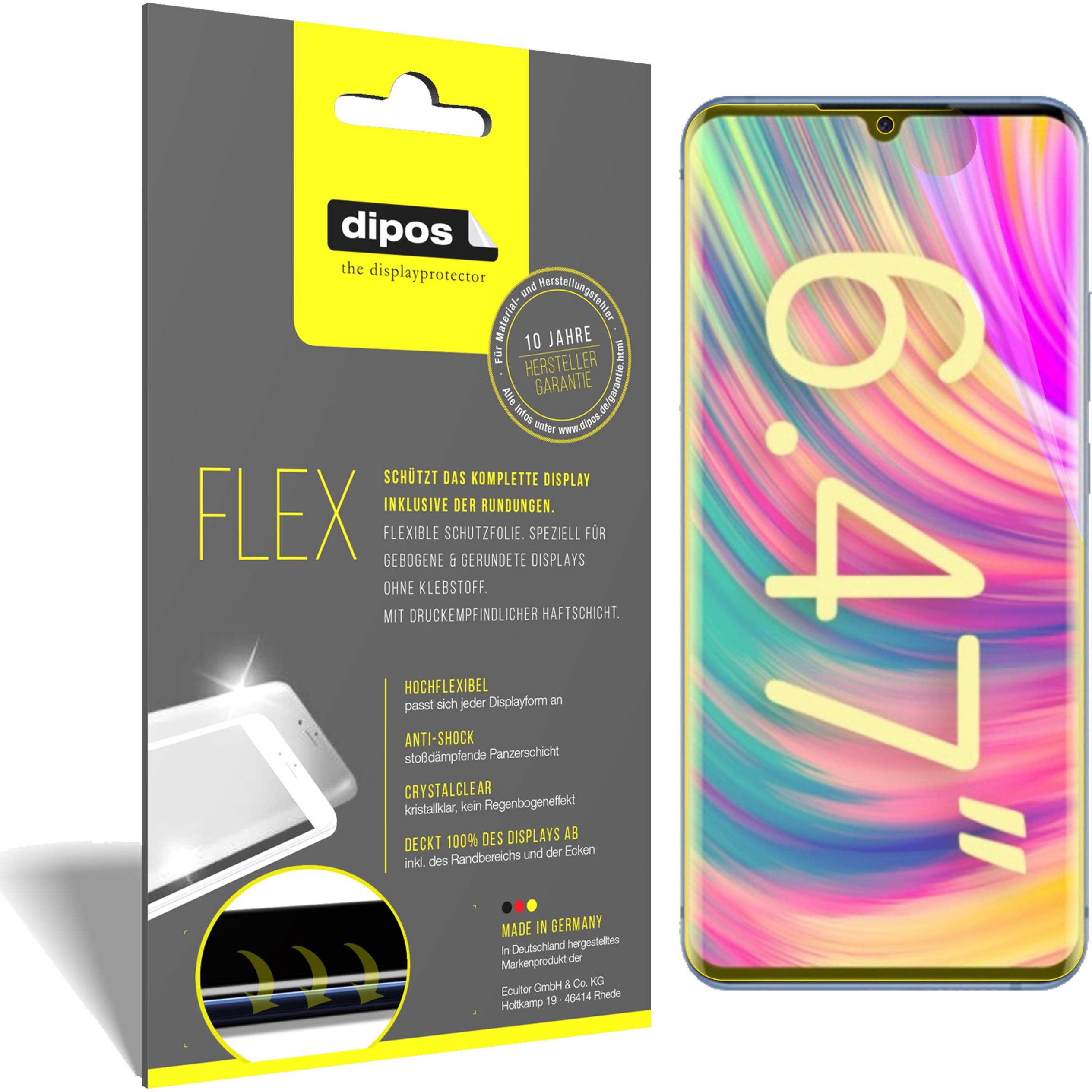 Dipos Displayschutzfolie Full-Cover 3D (3 Stück, ZTE Blade 20 Pro 5G), Smartphone Schutzfolie, Transparent