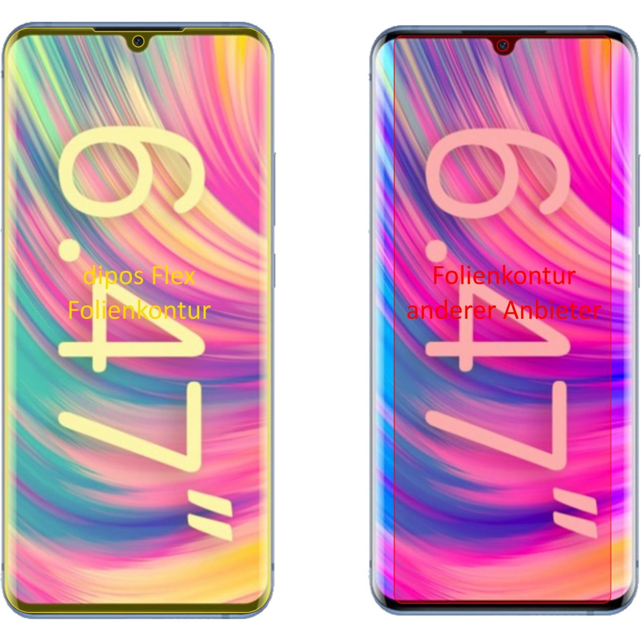 Thumbnail - Dipos Displayschutzfolie Full-Cover 3D (3 Stück, ZTE Blade 20 Pro 5G), Smartphone Schutzfolie, Transparent
