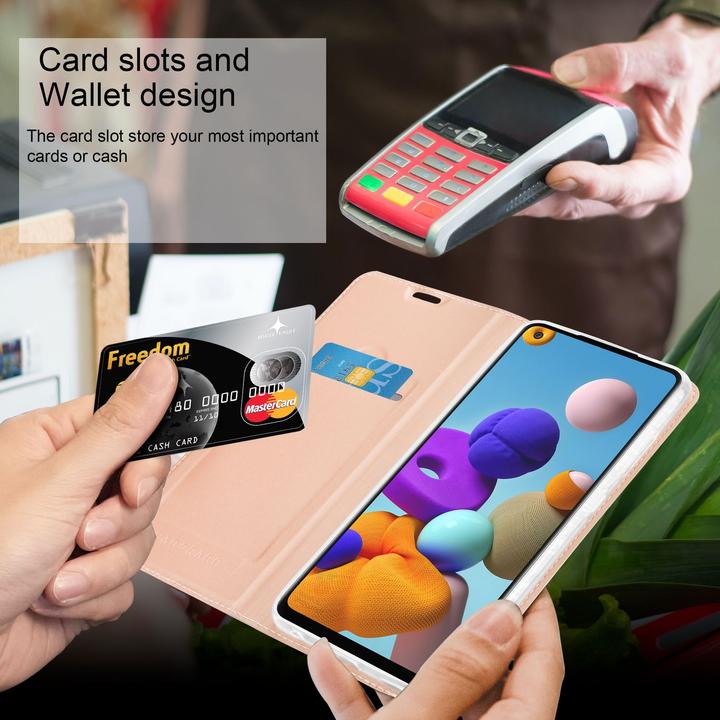 Actual product image Cadorabo Case Classy Book (Samsung Galaxy A21s)