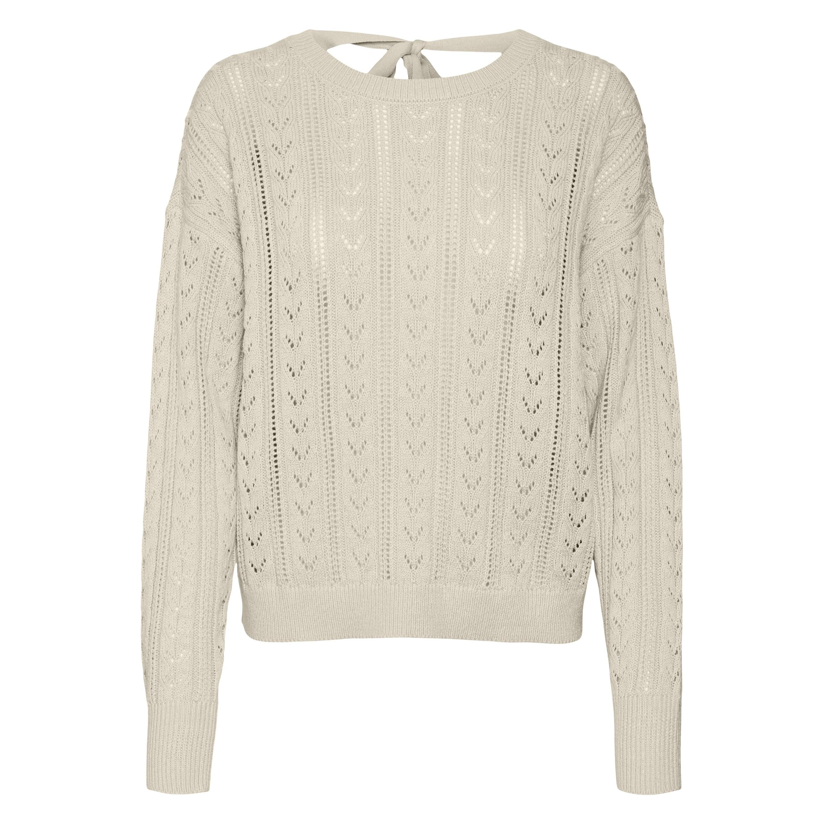Vero Moda, Damen, Blusen, Vmnewverena Ls Backdetail Pullove Boo, Grau, (S)