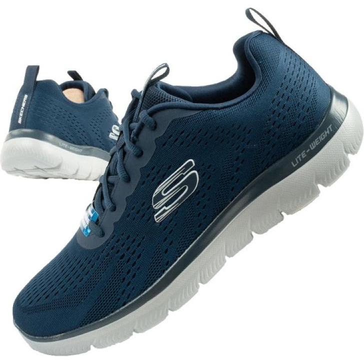 Skechers, Uomini, Sneaker, Cime-Torre 232395-NVGY - 43, Blu, (43)