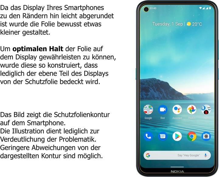 Produktbild Dipos Blickschutzfolie 4-Way Privacy (Nokia 3.4)