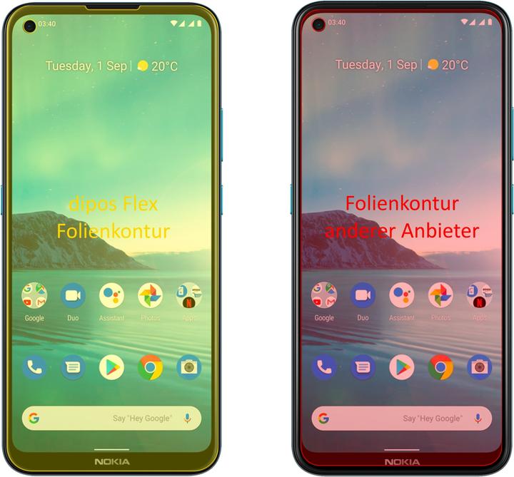 Produktbild Dipos Displayschutzfolie Full-Cover 3D (Nokia 3.4)
