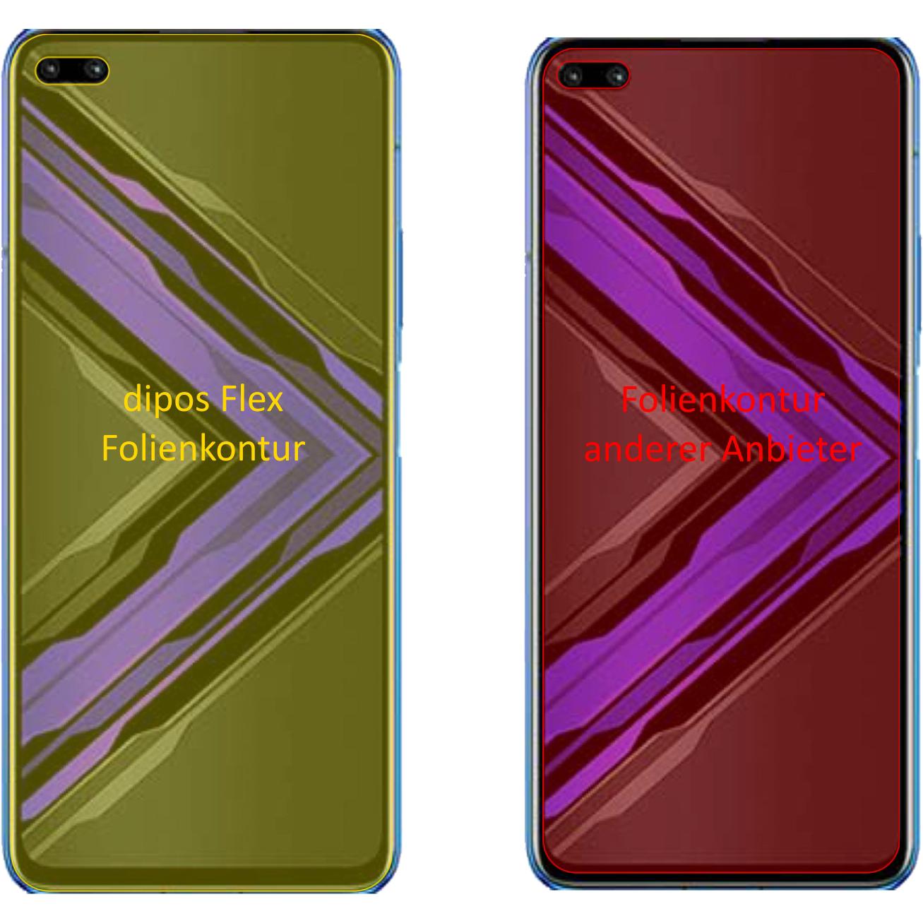 Thumbnail - Dipos Displayschutzfolie Full-Cover 3D (3 Stück, Honor Play 4 Pro), Smartphone Schutzfolie, Transparent