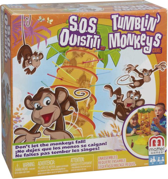 Productafbeelding Mattel Games S.O.S. Apenalarm (Duits, 2 - 4 Spelers)