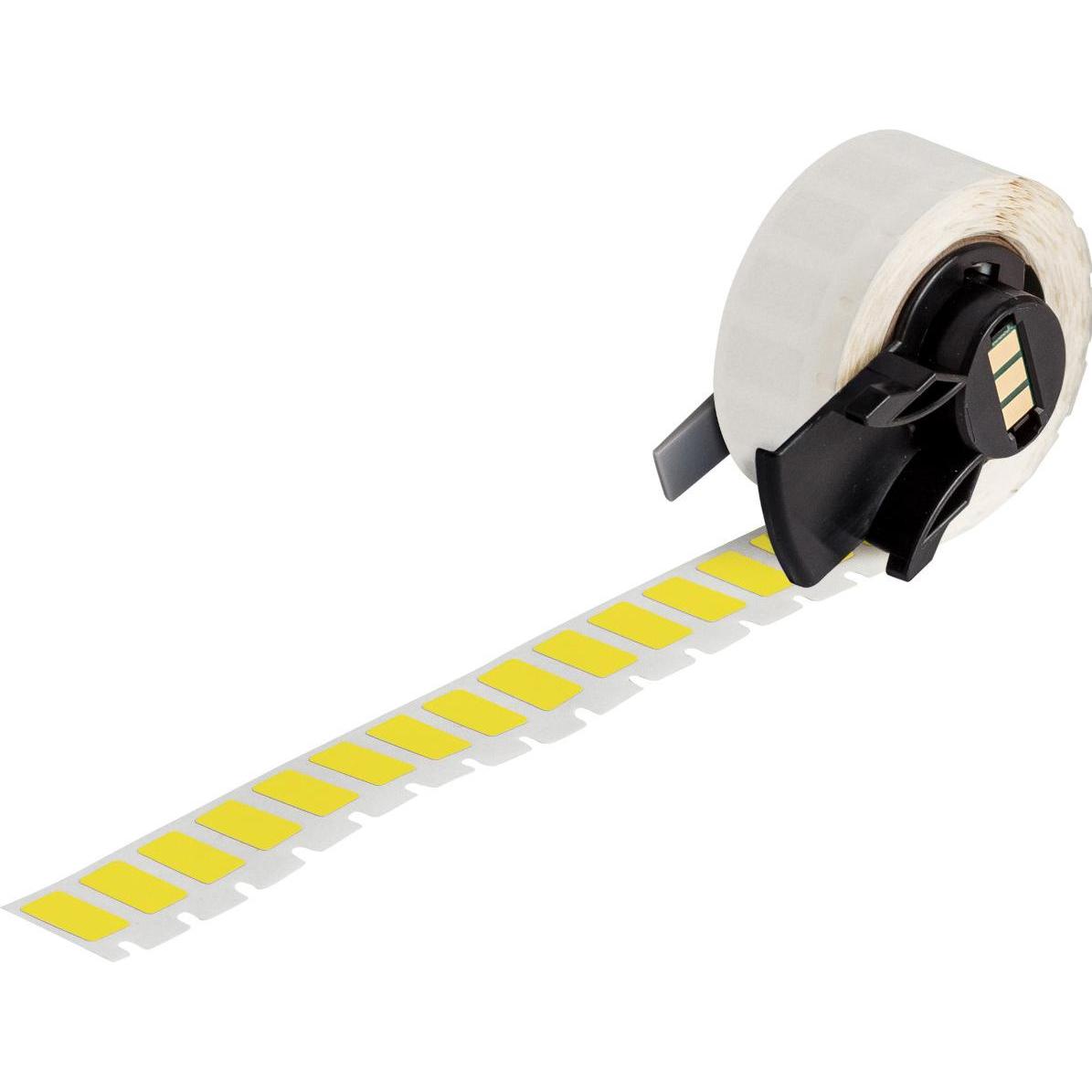 Brady, Rotolo di etichette, M6-67-499-YL, tessuto di nylon, giallo, opaco, 15,00 x 9,00 mm, permanente (750 E.) (1.50 cm)