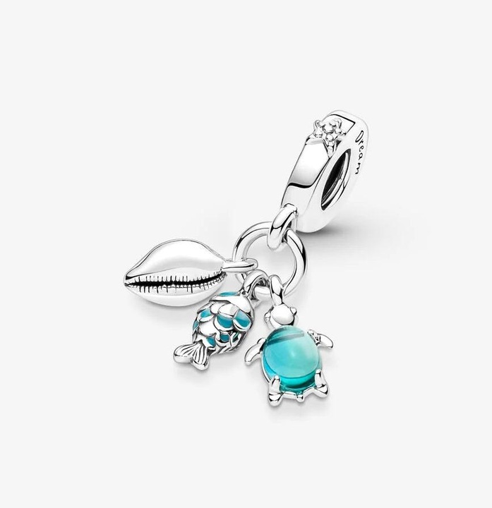 Immagine prodotto Pandora Pesce Tartaruga marina Cozza (Argento 925, Smalto)