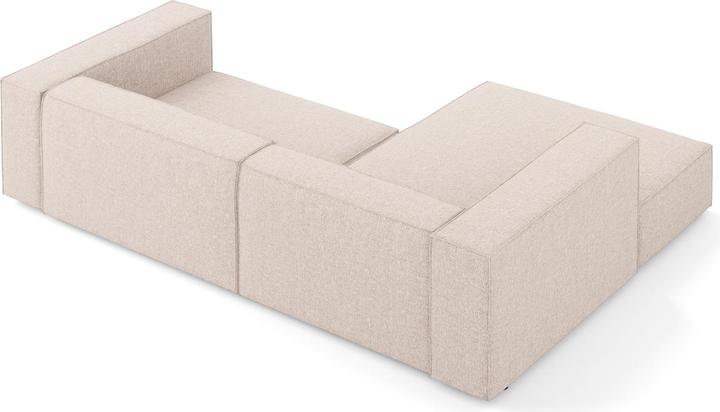 Actual product image Cosmopolitan Design Left Corner Sofa, "Arendal", 3 Seats, Beige, 224x166x70 Made in Europe (3-seater, Corner sofa)