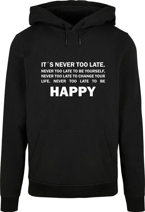 Produktbild Merchcode Never Too Late Basic Hoody - 111825 (3XL)