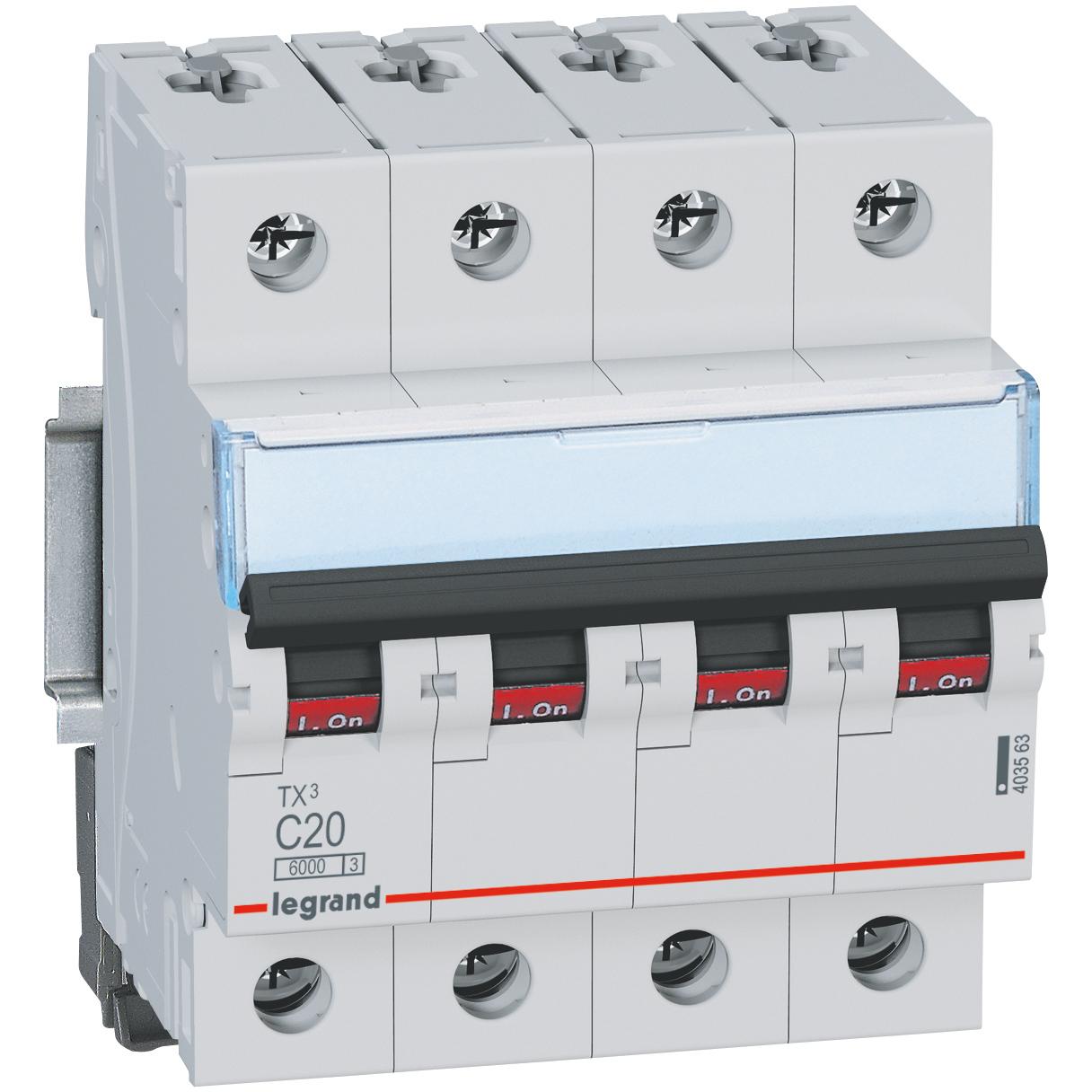 Legrand, Schutzschalter, 403418 Leitungsschutzschalter 20 A 400 V/AC