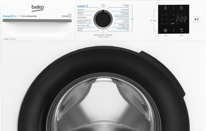 Produktbild Beko BM3WFT31041W - EnergySpin - 10 kg wasmachine (10 kg, Links)