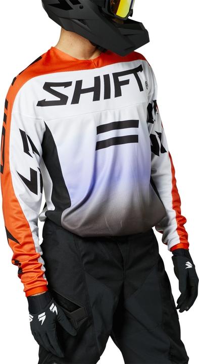 Image du produit Shift Jersey White Lbl Fade Blk/Wht/O (XL)