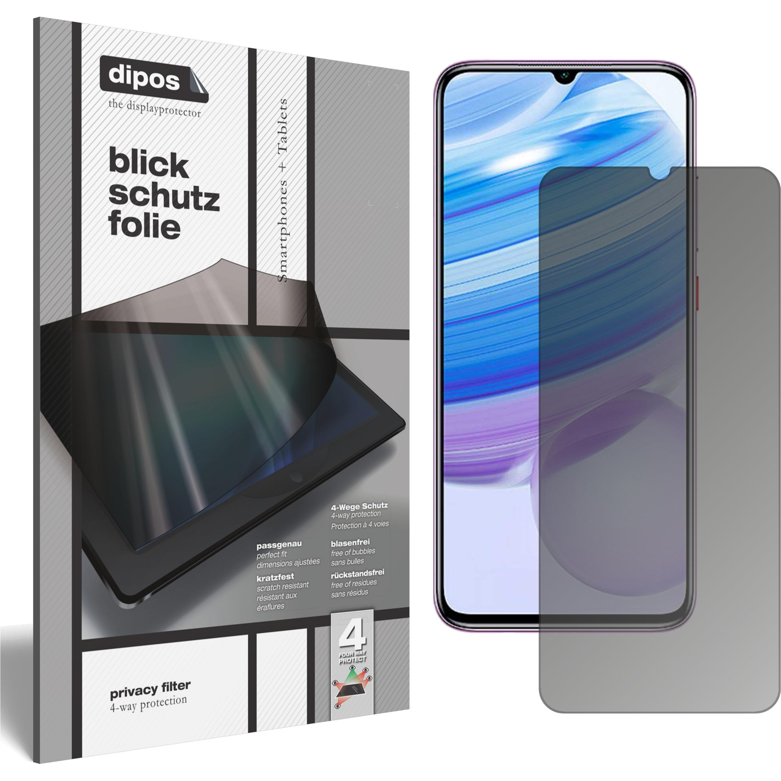 Thumbnail - Dipos Blickschutzfolie 4-Way Privacy (1 Stück, Xiaomi Redmi 10X Pro), Smartphone Schutzfolie, Transparent
