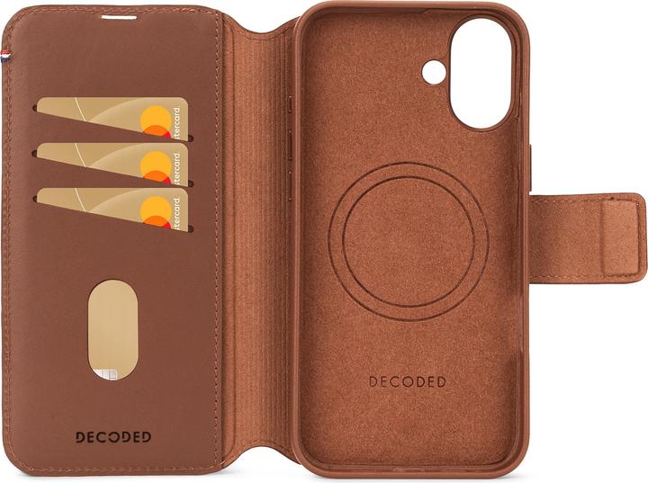 Productafbeelding Decoded Leren afneembare portemonnee - Tan - iPhone 16 (Apple iPhone 16)