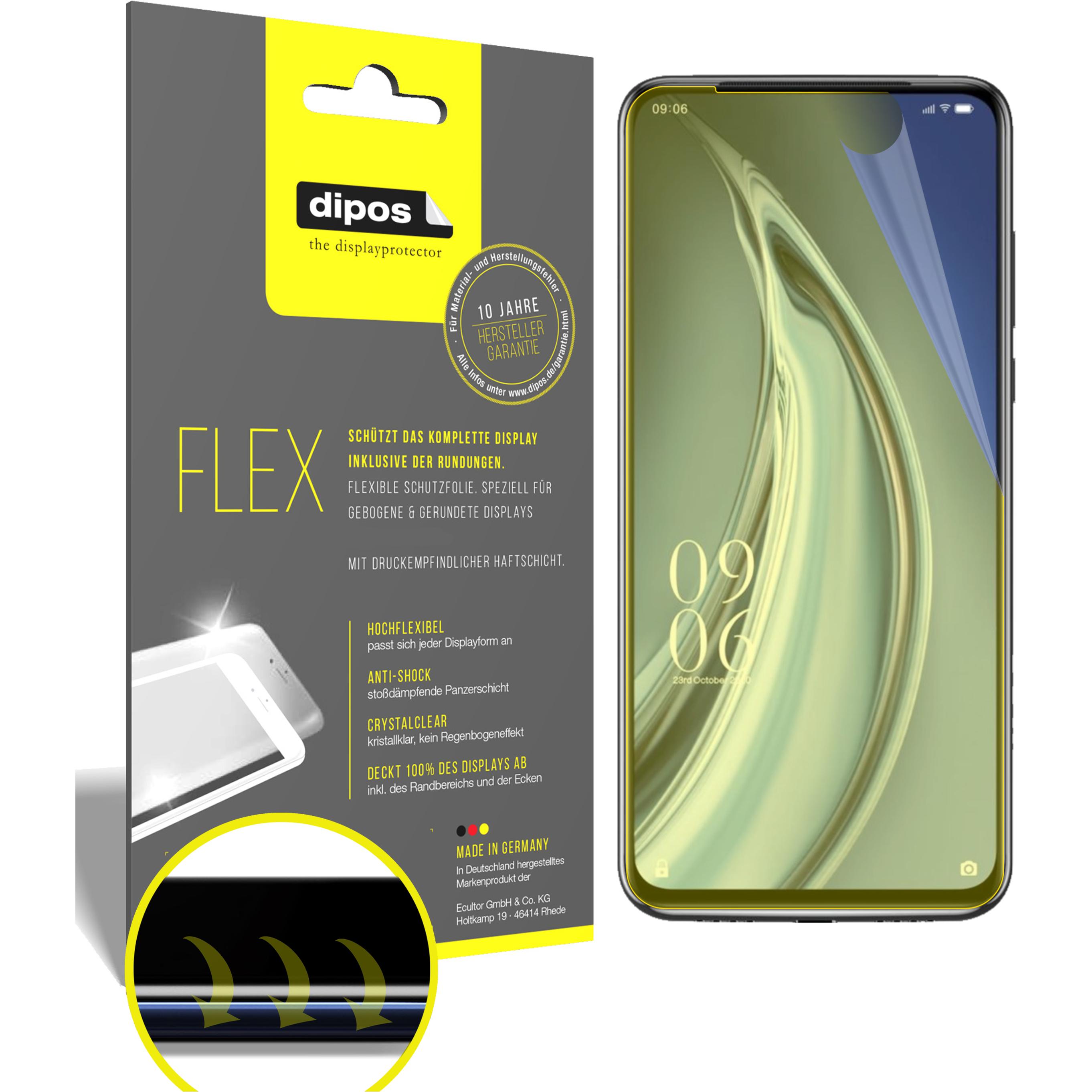 Dipos Displayschutzfolie Full-Cover 3D (3 Stück, Elephone PX Pro), Smartphone Schutzfolie, Transparent