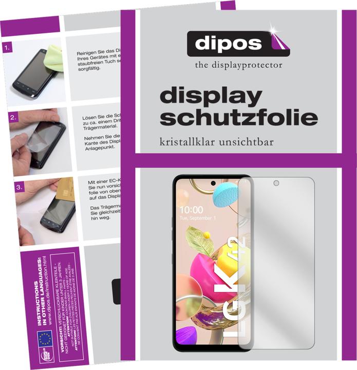 Actual product image Dipos Screen Protector Crystalclear (2 Piece, LG K42)