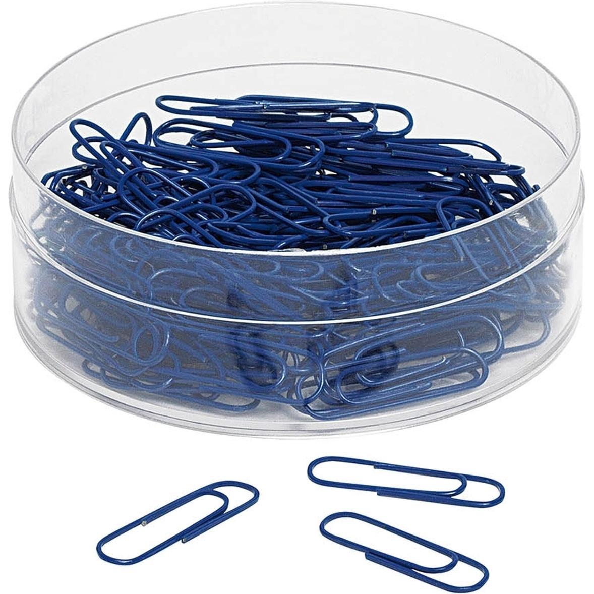 Wedo, Büroklammer, Büroklammern 27mm kunststoffummantelt VE=140 Stück blau (1 x)