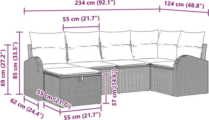 Produktbild vidaXL Garten-Sofa