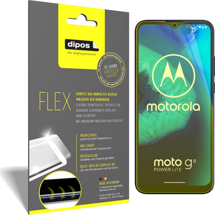 Actual product image Dipos Screen Protector Full-Cover 3D (3 Piece, Motorola Moto G8 Power Lite)