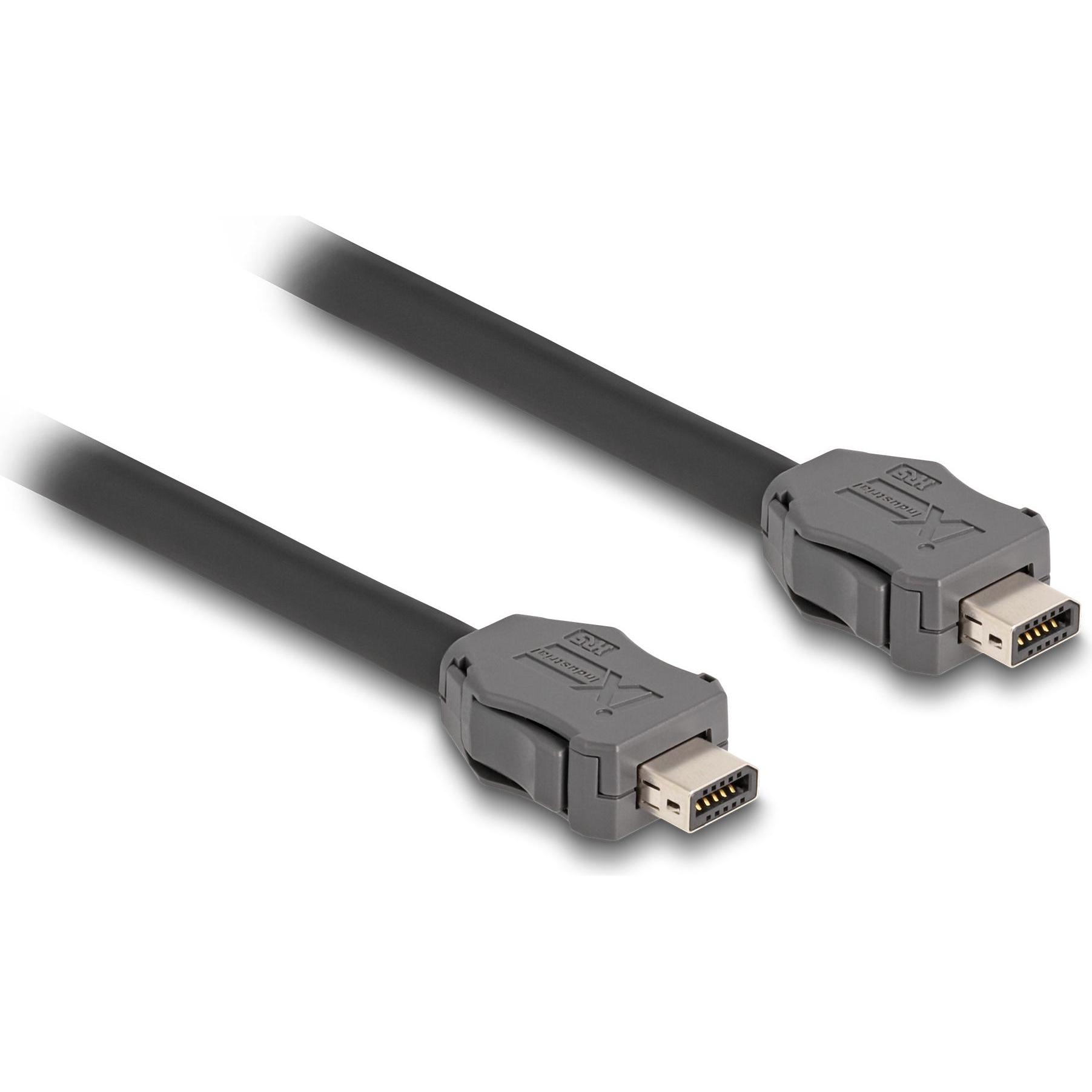 Delock Kabel ix Industrial A-Kodierung Stecker zu Cat.7 10 m - Kabel - Netzwerk (S/FTP, CAT7, 10 m), Netzwerkkabel