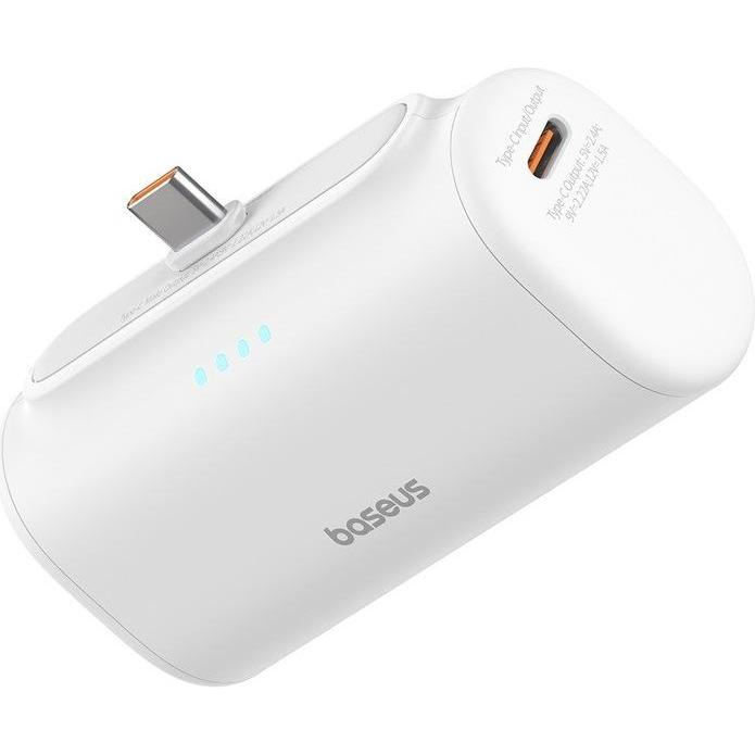 Thumbnail - Baseus Compact Series Fast Charging USB-C Powerbank 20W (5000 mAh, 20 W, 18 Wh), Powerbank, Weiss