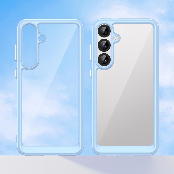 Actual product image Hurtel Back panel cover Outer Space Case for Samsung Galaxy A36 Cover with Flexible Frame - Blue (Samsung Galaxy A36)