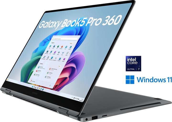 Produktbild Samsung Galaxy Book5 Pro 360 40,6cm (16 ) Ultra 7 32GB 1TB (15.98", 32 GB, 1000 GB, DE)