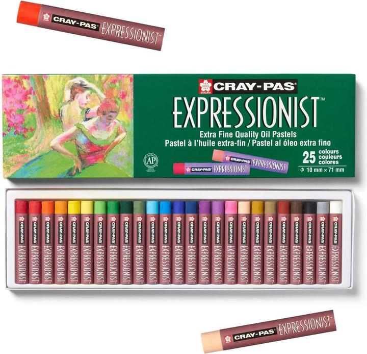 Actual product image Sakura Cray-Pas Expressionist oil pastel set | 25 colours (25x)