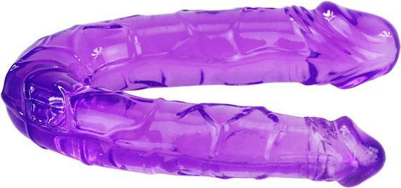 Actual product image Baile Double Flexible Dildo Purple